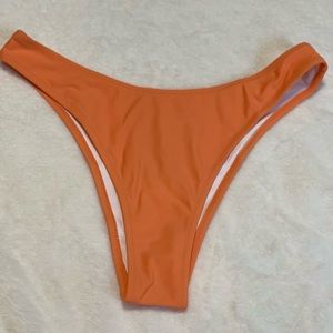 Orange low waisted bikini bottom